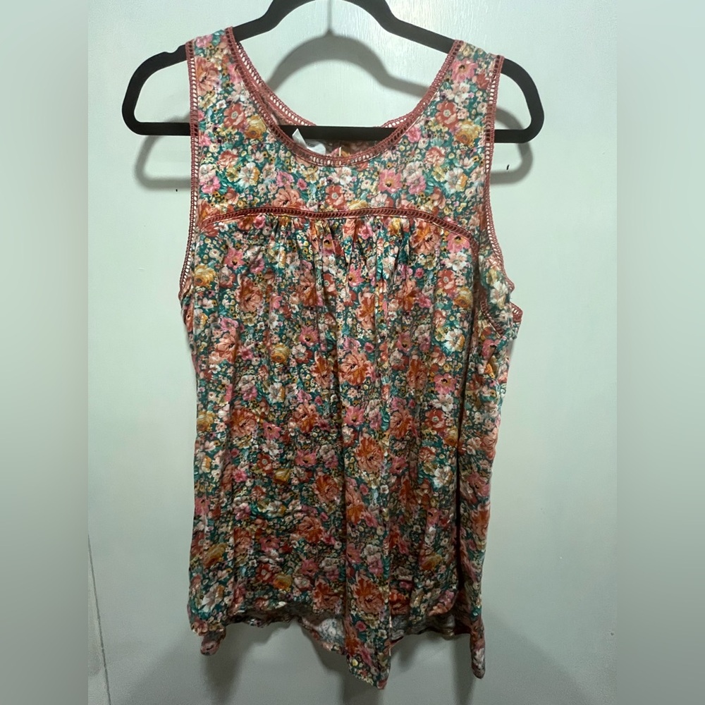 Maurices Floral Sleeveless Blouse - Multicolor